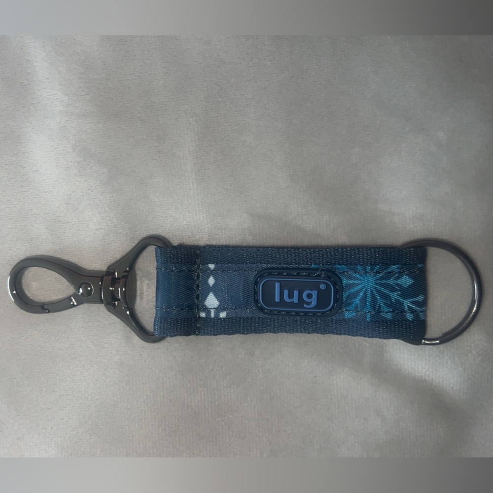 Link Fabric Key Chain Snowflake Navy